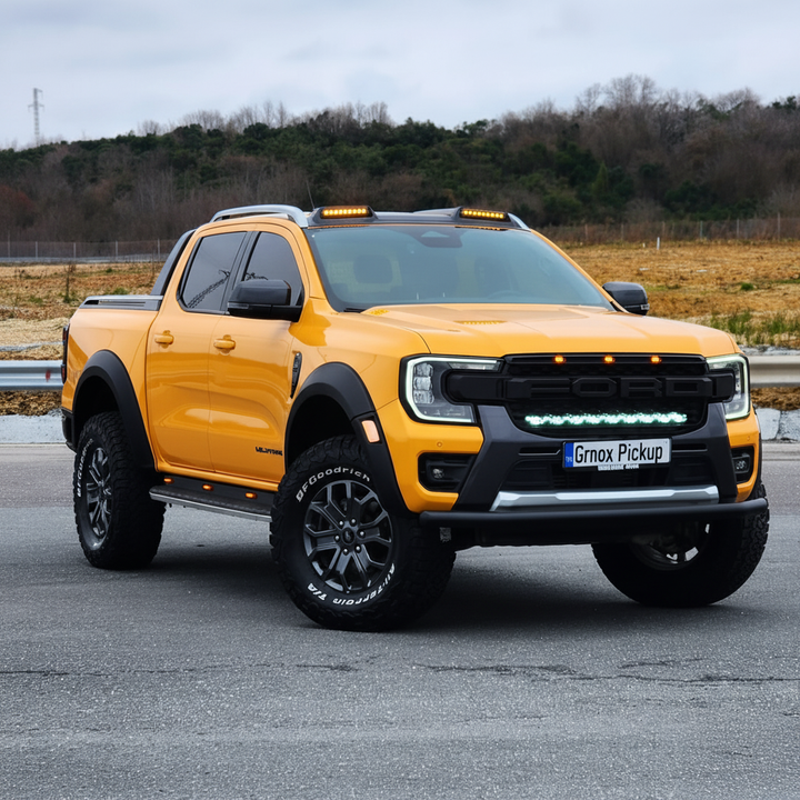 GRNOX Roof LED Light Cover for Ford Ranger / Raptor 2023+ – Dual Beam No Drill Roof Spoiler