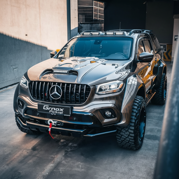 Mercedes X-Class DualBeam 4x4 LED Roof Light Bar – No-Drill Off-Road Lighting | GRNOX